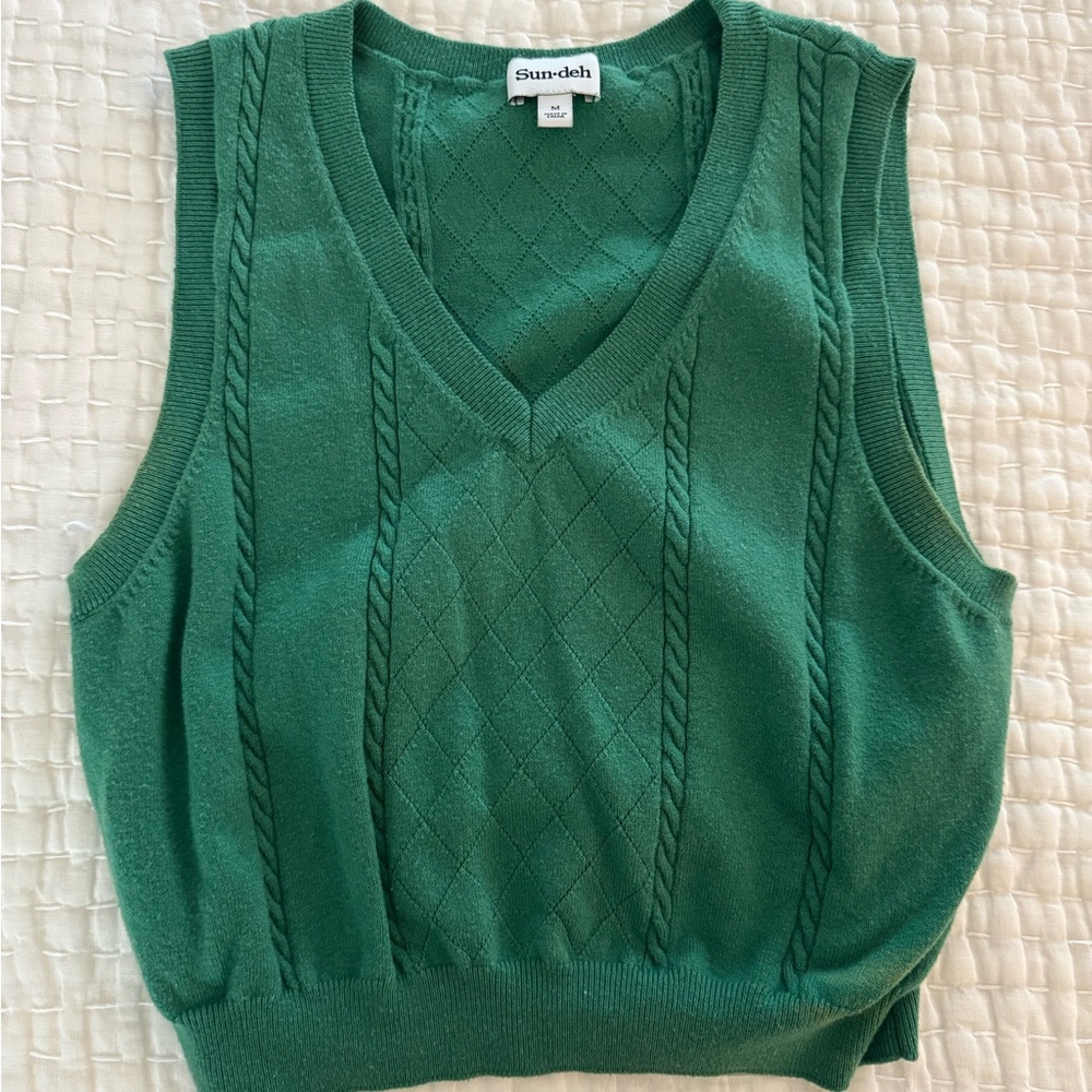 Sundek Green Women's Sweater Vest
